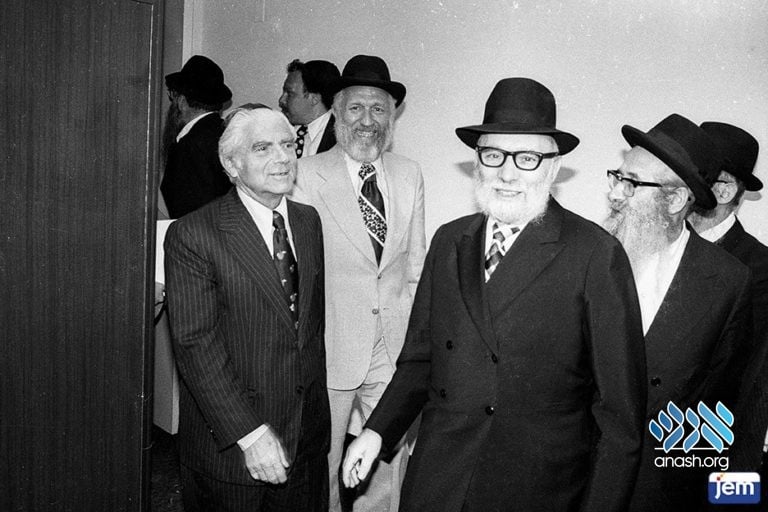 With Rabbi JJ Hecht, Rabbi Yitzchok Hendel and NYC Mayor Abe Beame