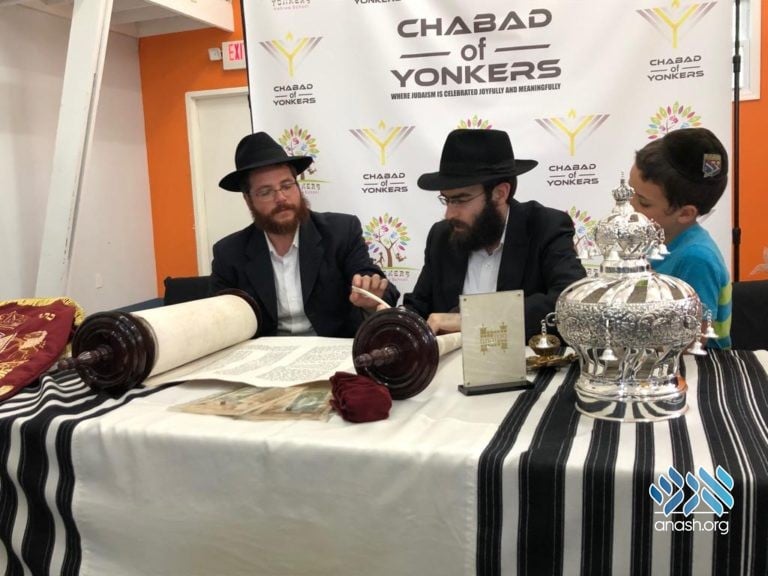 Chabad of Yonkers Dedicates New Torah – First in 60 Years