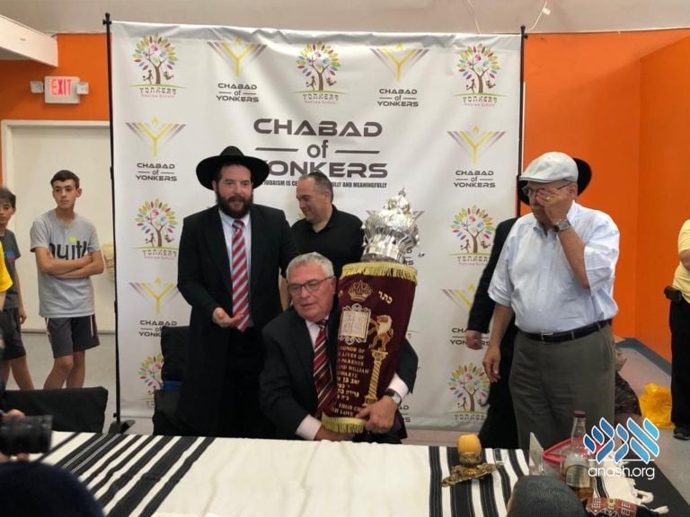 Chabad of Yonkers Dedicates New Torah – First in 60 Years