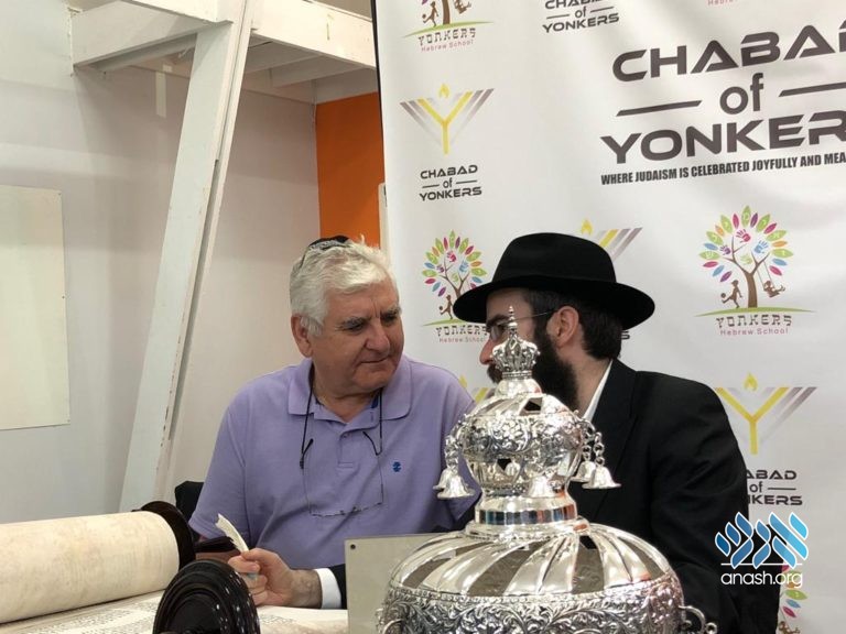 Chabad of Yonkers Dedicates New Torah – First in 60 Years