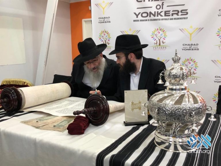 Chabad of Yonkers Dedicates New Torah – First in 60 Years