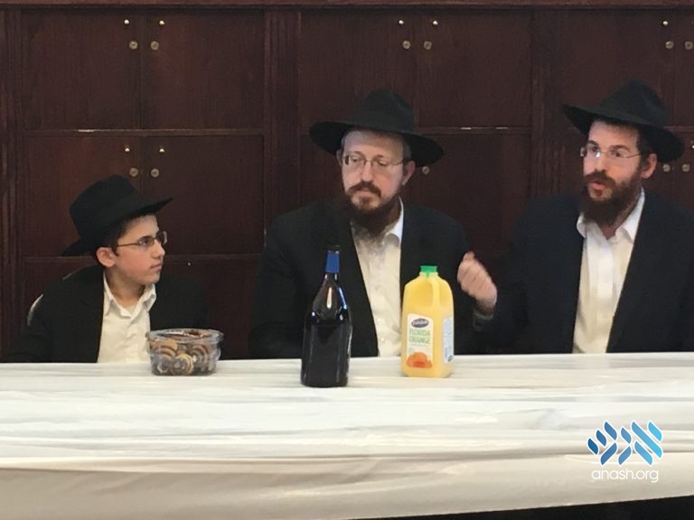 Tzeirei Hatmimim Hosts Rosh Yeshiva