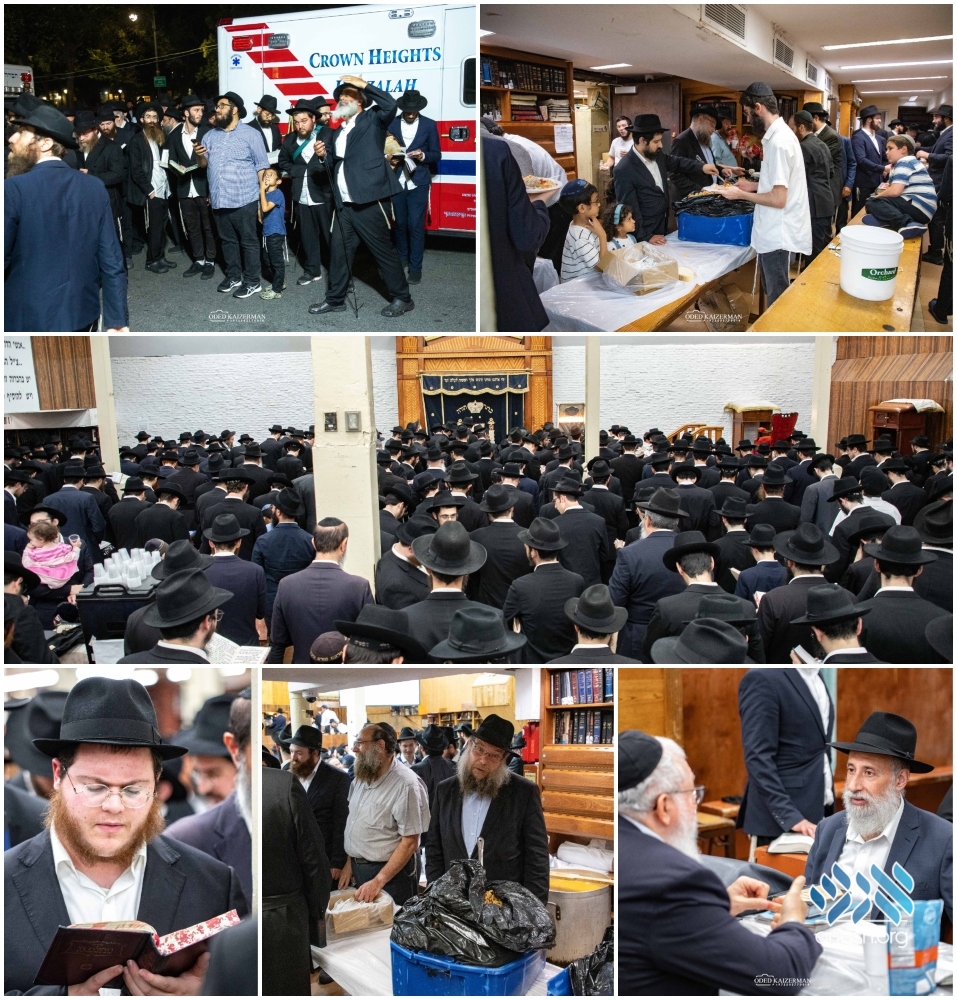 Tisha B’av Concludes in 770 With BreakFast and Kiddush Levana