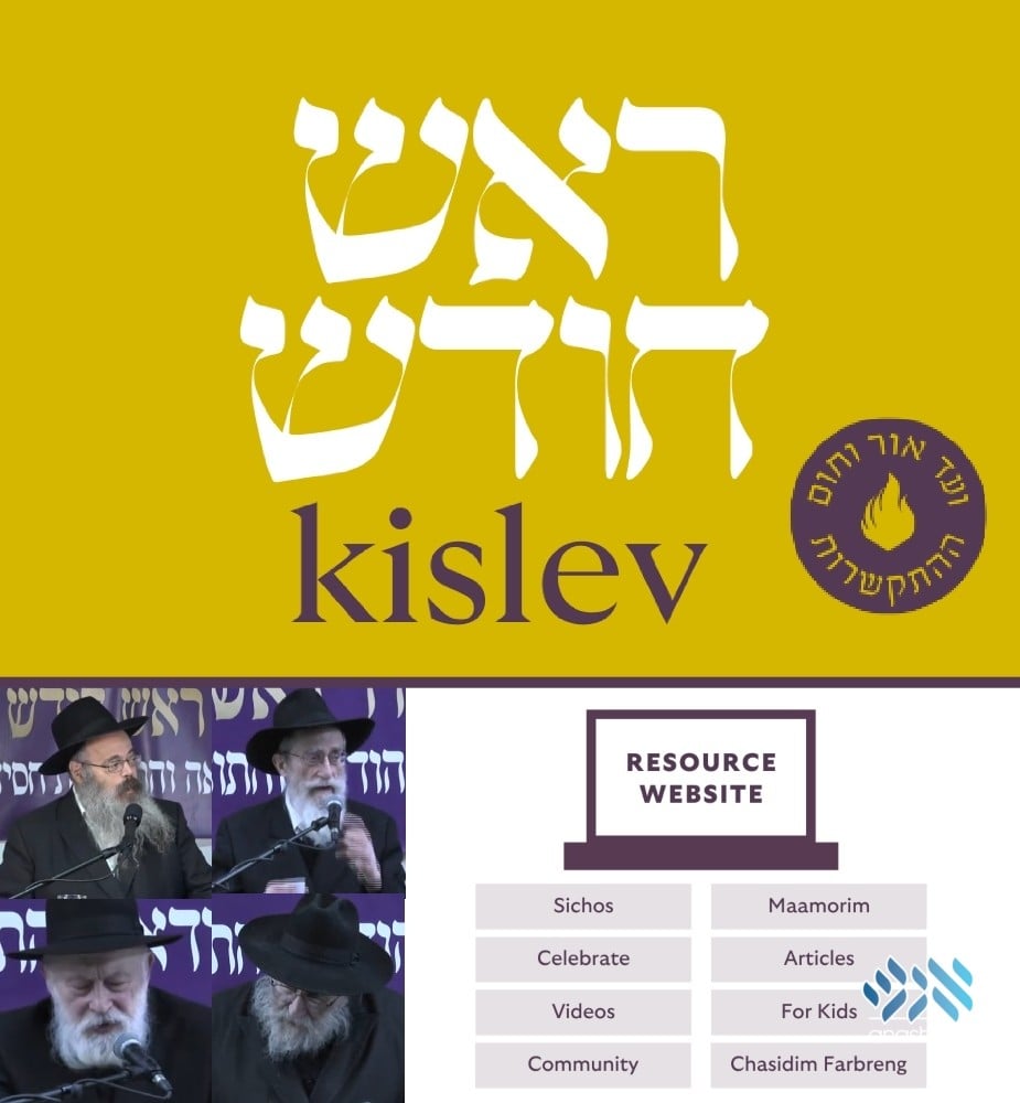 Resources and Farbrengen for Rosh Chodesh Kislev