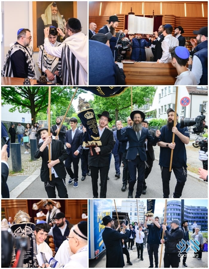 Berlin Bar Mitzva Celebrated with New Torah