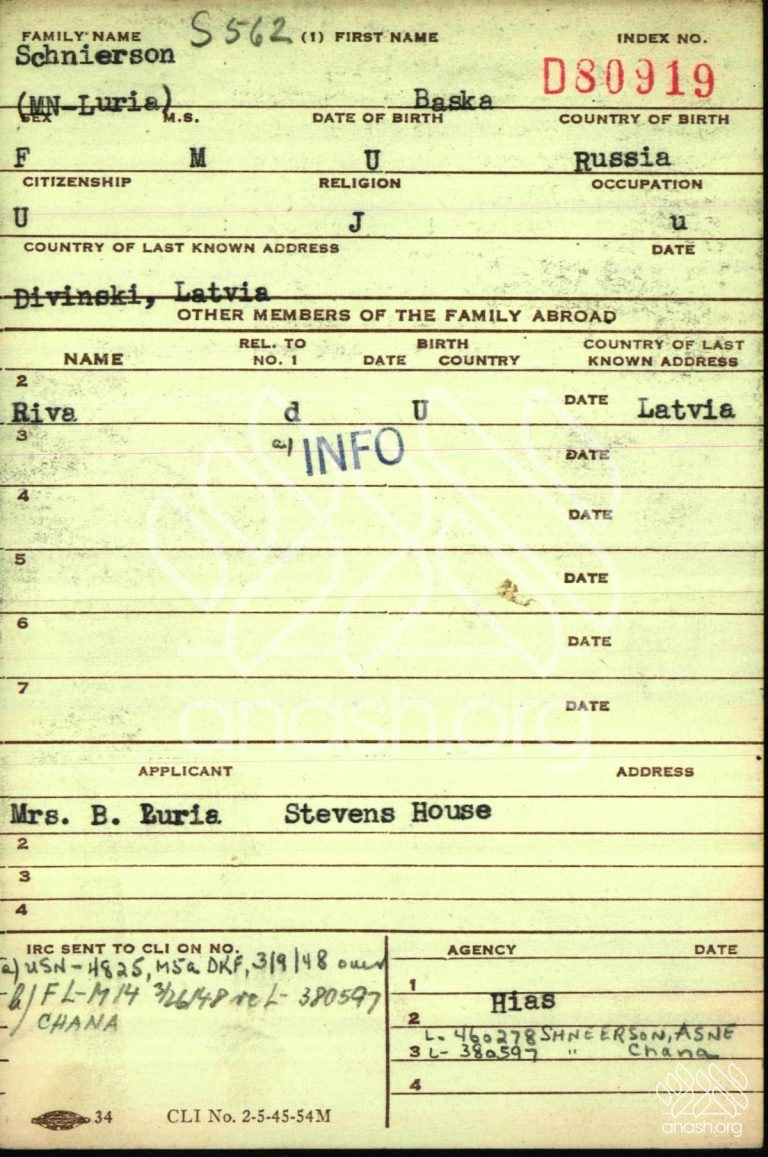 Rare Documents Shed Light on Rebbetzin Chana’s Life